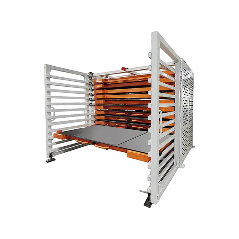 Raft din tablă tip sertar electric