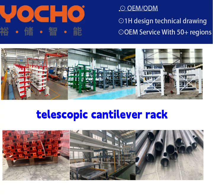 Rafturi electrice telescopice cantilever